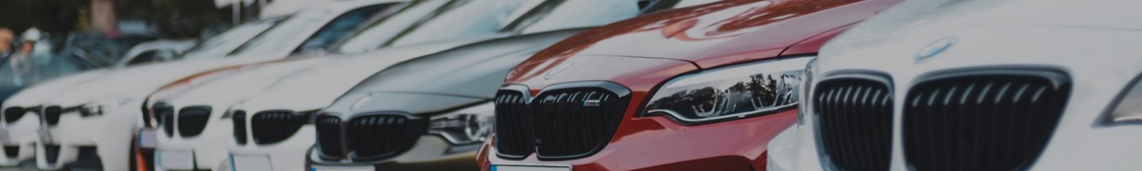 Fila de autos seminuevos exhibidos en una agencia